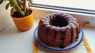 Брусничный кекс