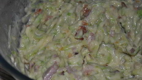 кабачковые кексы с беконом