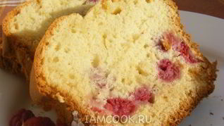Кекс малиновый