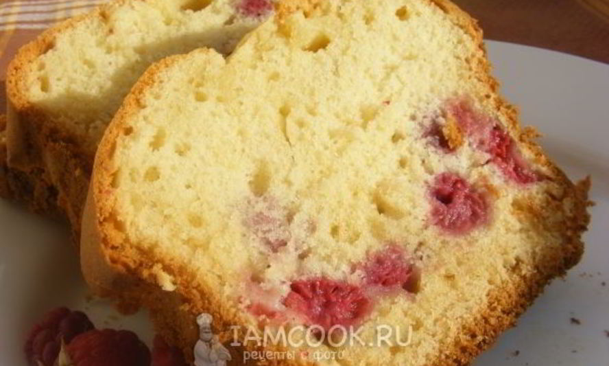 Рецепт кекса малинового