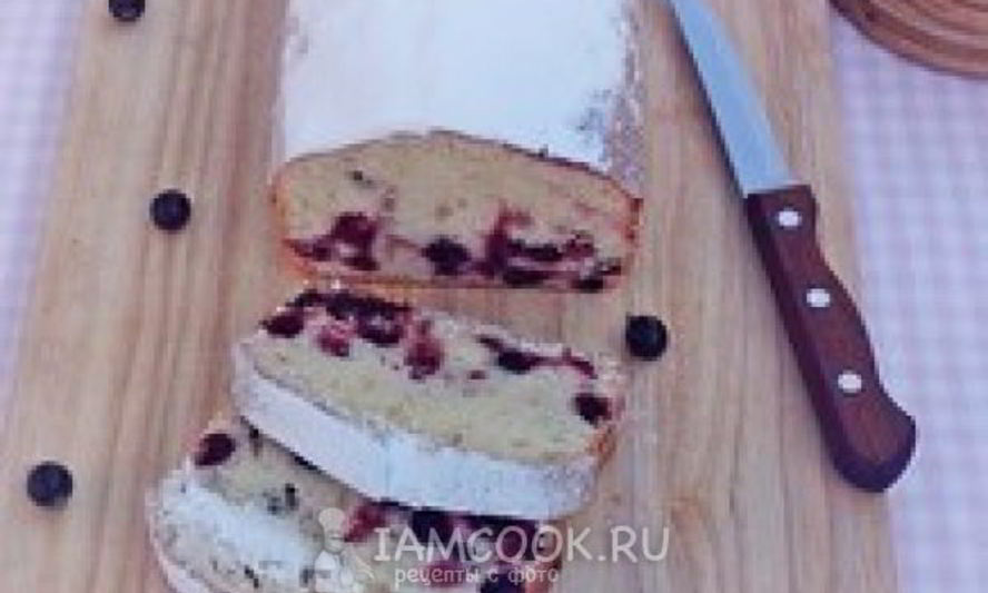 Рецепт кекса с черной смородиной