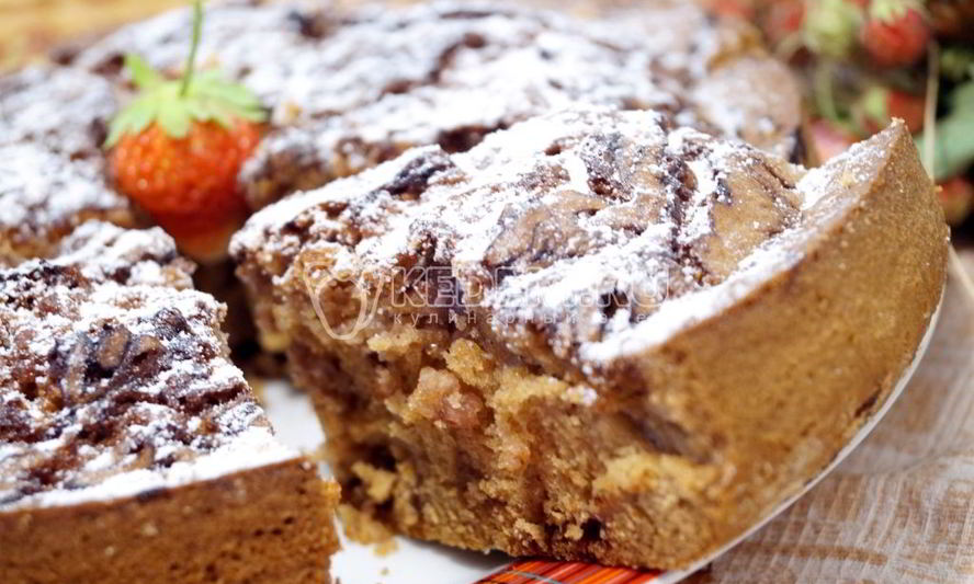 Рецепт кекса с клубничным вареньем