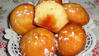 Кексы с джемом внутри