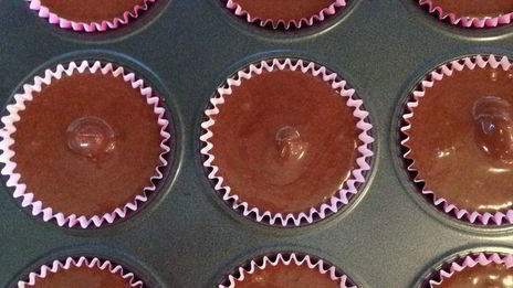 кексы с клубникой