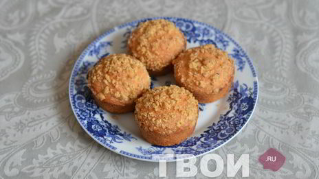 кексы с ореховой крошкой