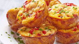 Кексы с перцем и рикоттой