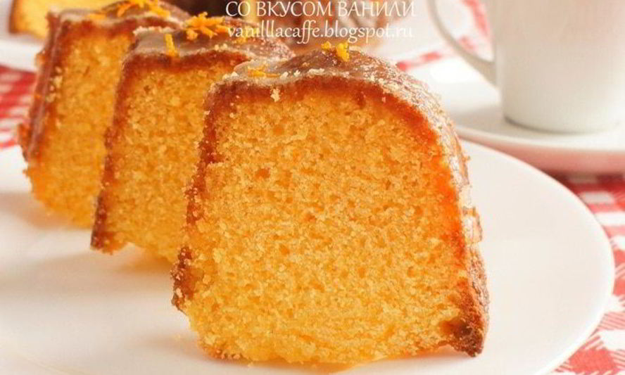 Рецепт кукурузна-апельсинового кекс