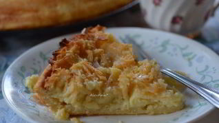 Лимонно-кокосовый кекс