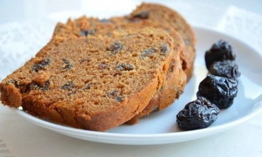Рецепт медового кекса с черносливом