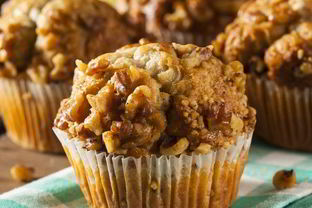 Медовые кексы с грецким орехом