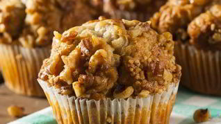 Медовые кексы с грецким орехом