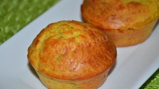 Овощные кексы с сыром