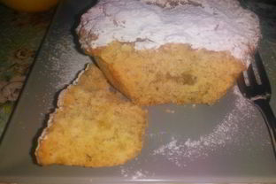 Рисовый кекс с лимонной начинкой