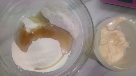 рисовый кекс с лимонной начинкой