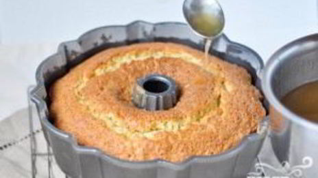 ромовый кекс с глазурью