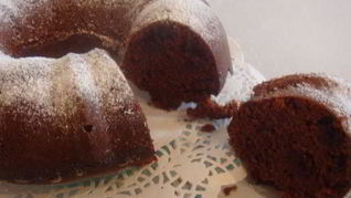 Шоколадно-вишневый кекс