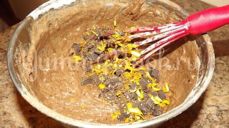 шоколадный кекс на кислом молоке