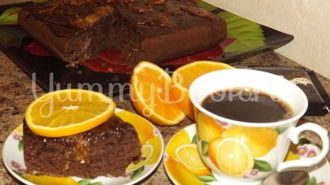 шоколадный кекс на кислом молоке