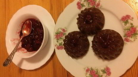 смородино-вишневые кексы