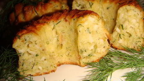 сырные кексы с укропом и тмином