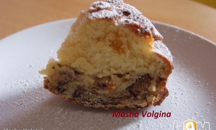 Рецепт творожного кекса с курагой