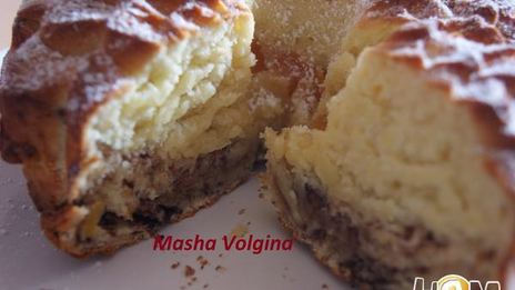 творожный кекс с курагой