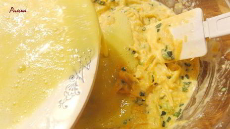 тыквенный закусочный кекс с зеленым луком