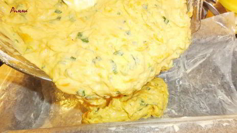 тыквенный закусочный кекс с зеленым луком