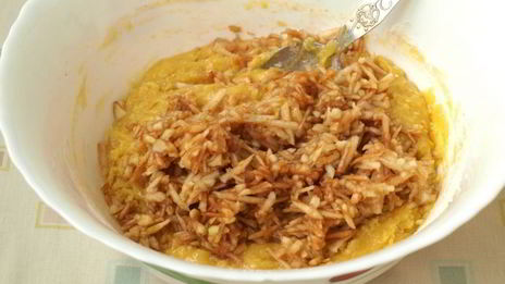 яблочные кексы со штрейзелем