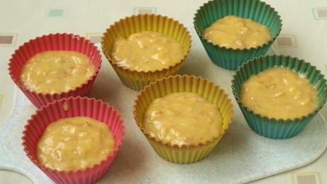 яблочные кексы со штрейзелем