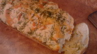 Чесночный хлеб с зеленью