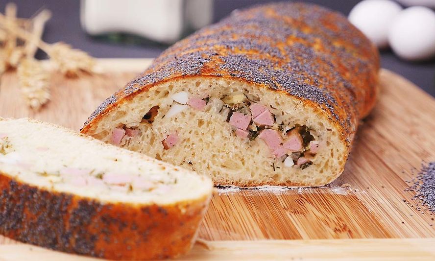 Рецепт итальянского хлеба с начинкой