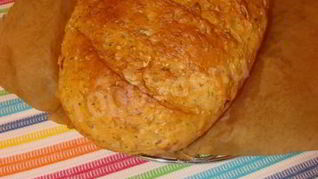 Хлеб с овсяными хлопьями и семечками тыквы