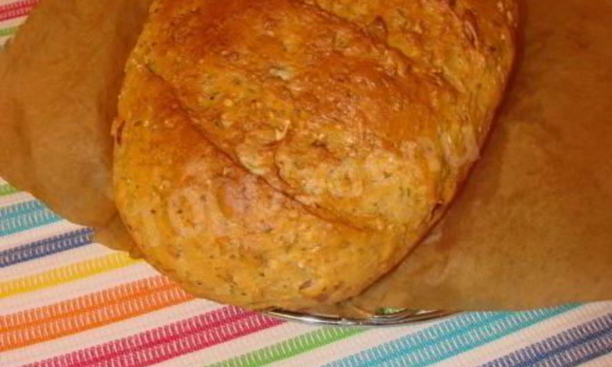 Рецепт хлеба с овсяными хлопьями и семечками тыквы