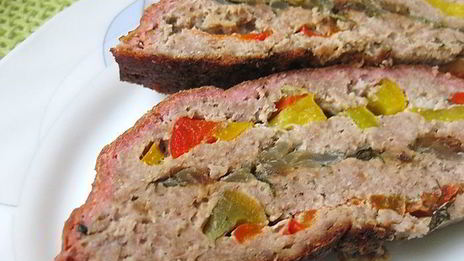 мясной хлеб с овощами