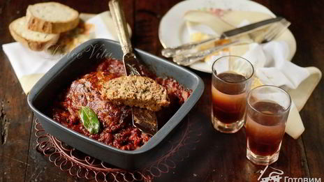 мясной хлеб с сыром чеддер