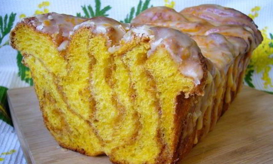 Рецепт постного тыквенного сахарного хлеба