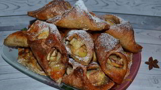 Конвертики с яблоком