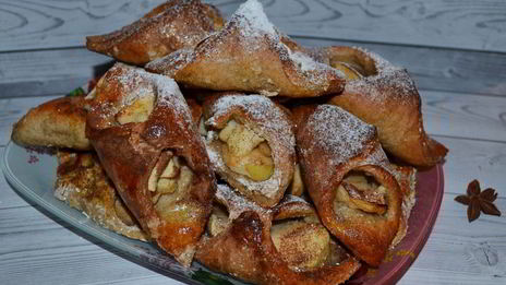 конвертики с яблоком