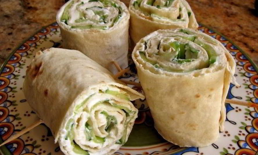 Рецепт лаваша с сыром и зеленью