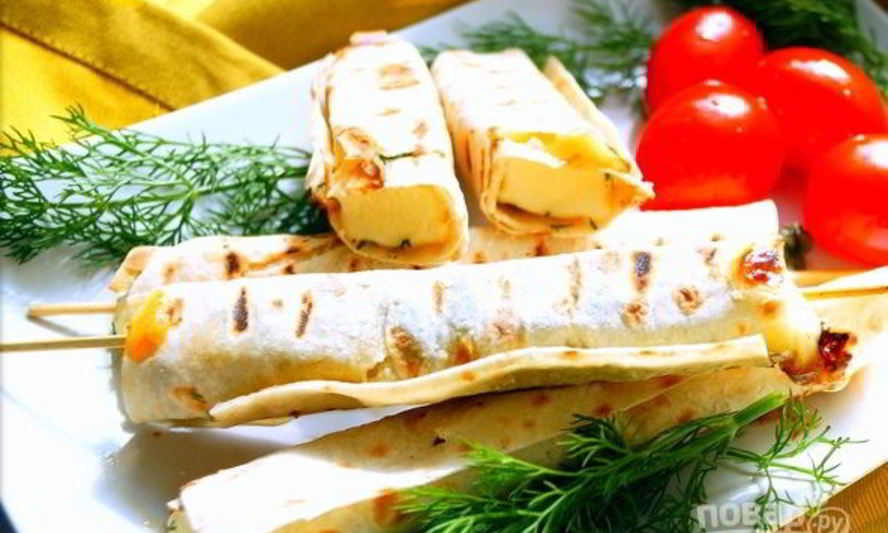 Рецепт сулугуней в лаваше