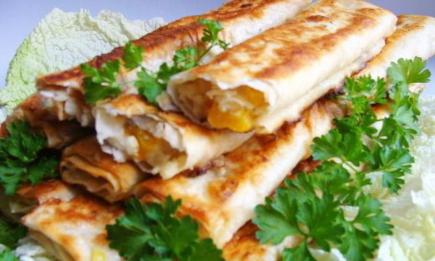 Рецепт трубочек из лаваша с начинкой