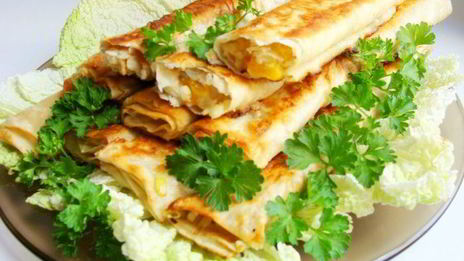 трубочки из лаваша с начинкой