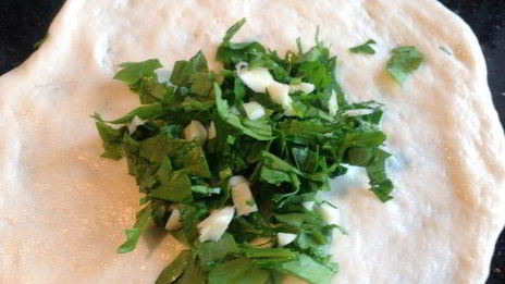 быстрые лепешки с зеленью