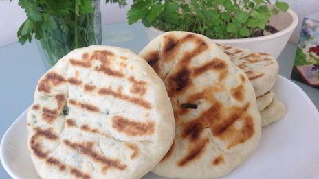 быстрые лепешки с зеленью