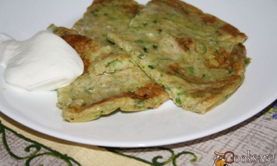 Рецепт диетической кабачковой лепешки