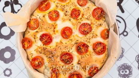 фокачча с черри и прованскими травами