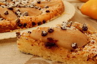 Фокачча с грушей, шоколадом и орехами