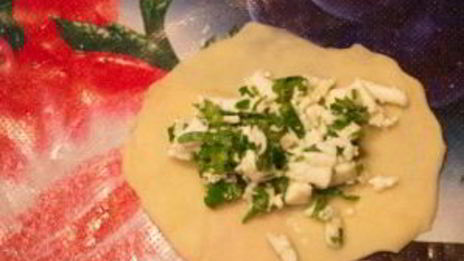 кавказские лепешки с зеленью