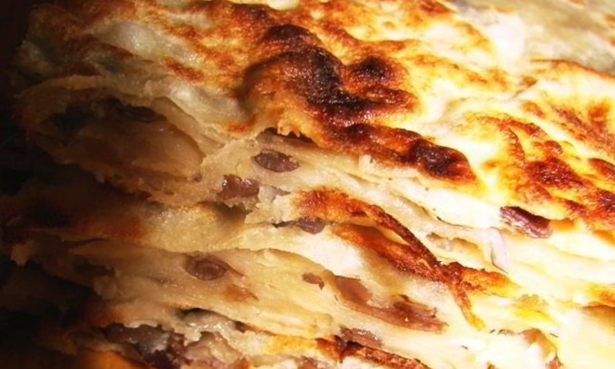 Рецепт китайских лепешек с мясом и грибами му-эр